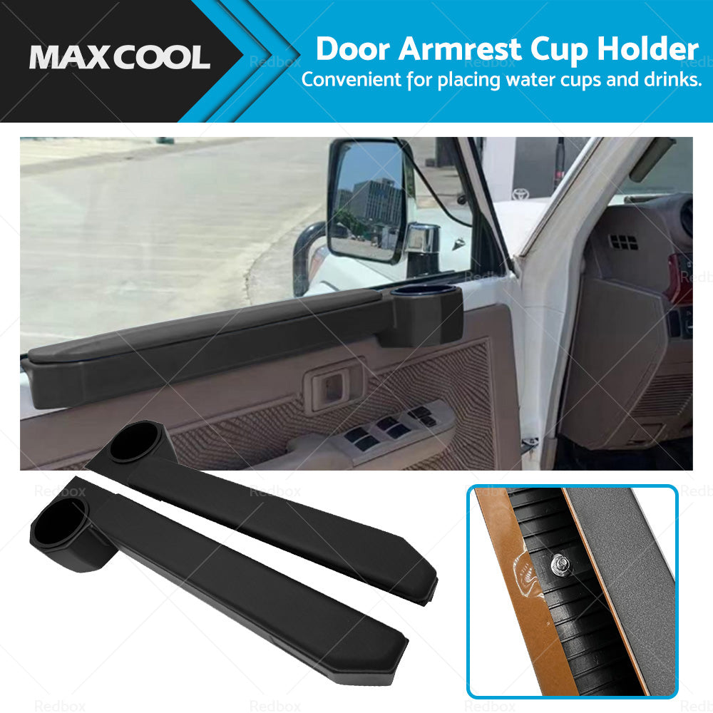 RH and LH Door Armrest Cup Holder Suitable For Toyota Land Cruiser 70 Series Pair