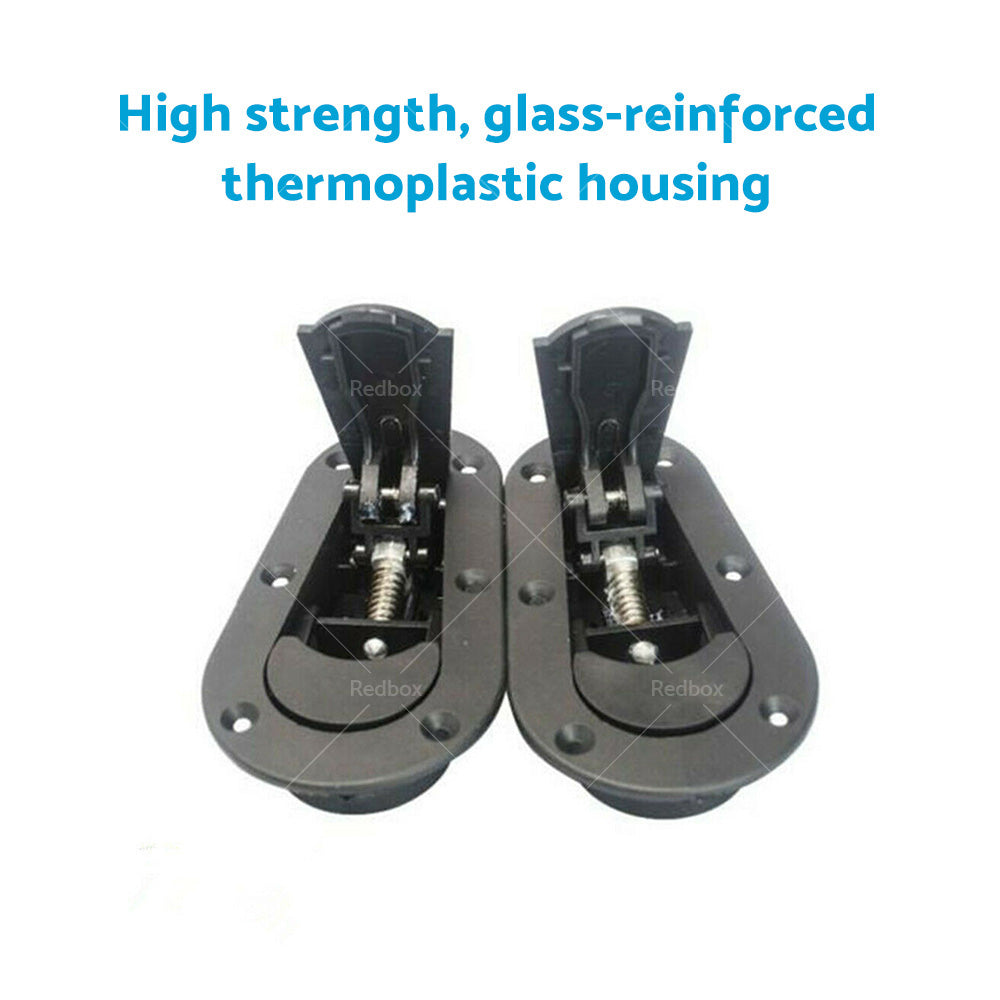 2Pcs Universal Racing Mount Bonnet Hood Plus Flush Latch Pin Locking Kit