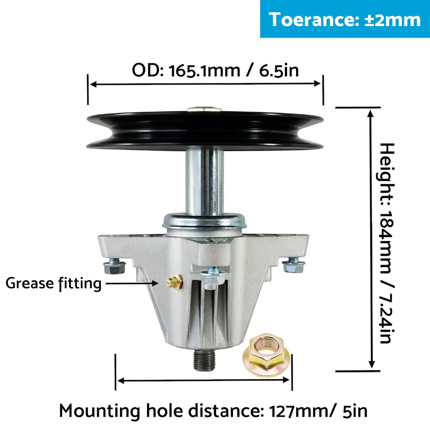 Spindle Assembly Suitable For 46in Cub Cadet / Rover / Masport Mowers Replaces 618-05078
