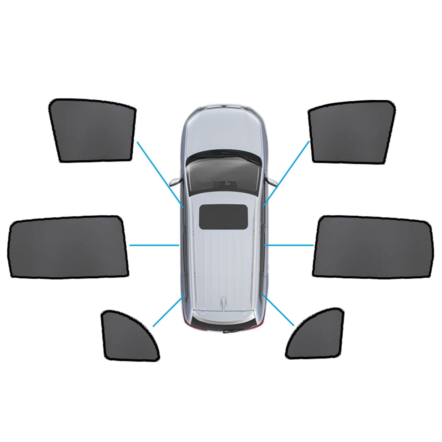 Magnetic Sun Shades Suitable for Mercedes Benz GLB X247 20+ Windows Sun Blind