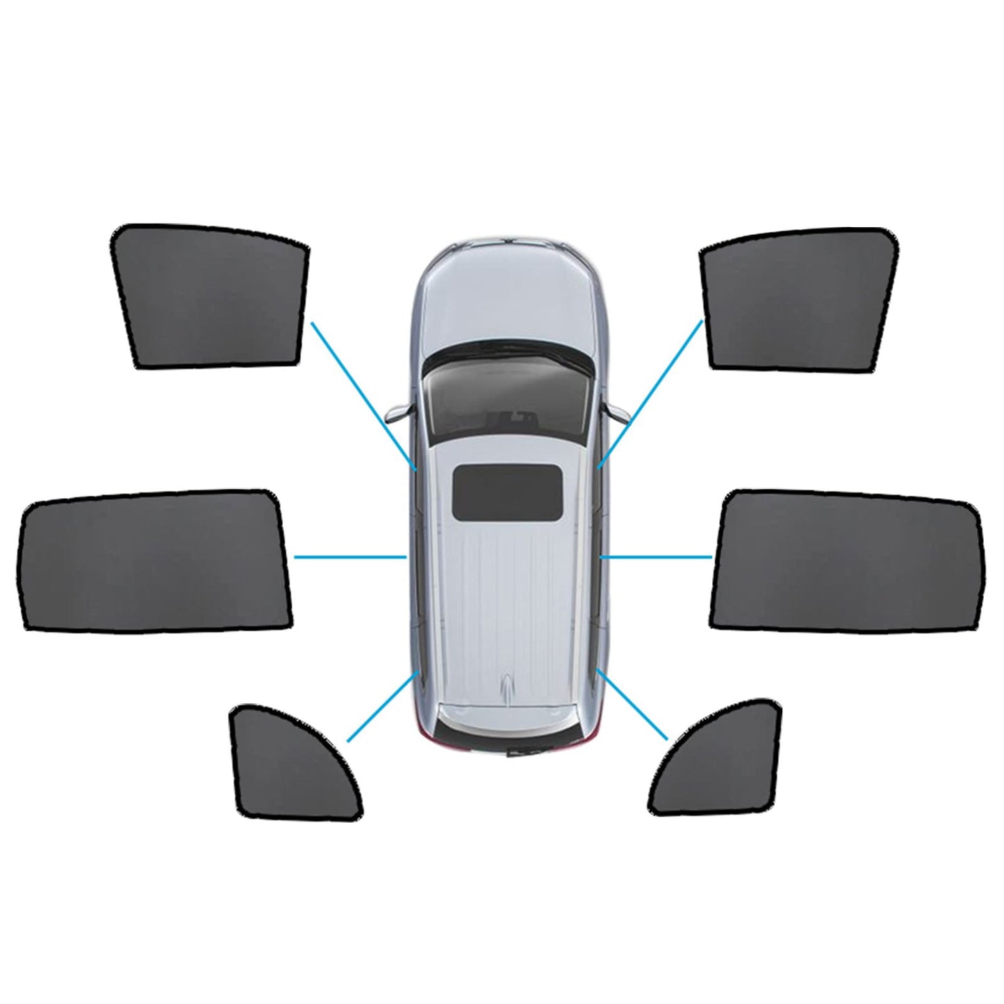 Magnetic Sun Shades Suitable for Mercedes Benz GLB X247 20+ Windows Sun Blind