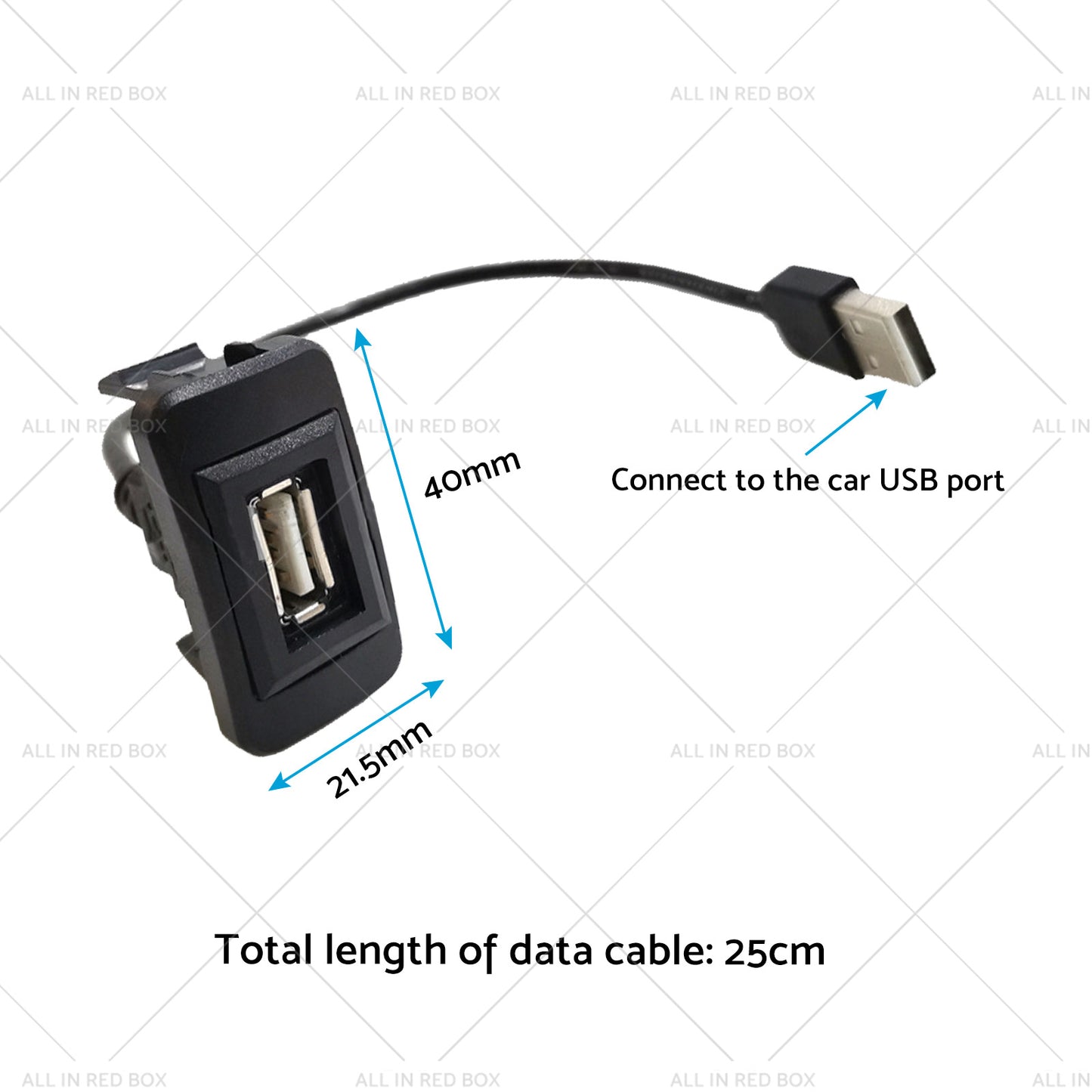 {{ Replacement USB Passthrough Suitable For Toyota Hilux Prado Landcruiser 4Runner }} - Buy Car Parts Online at {{ Kaka Auto Parts }}.
