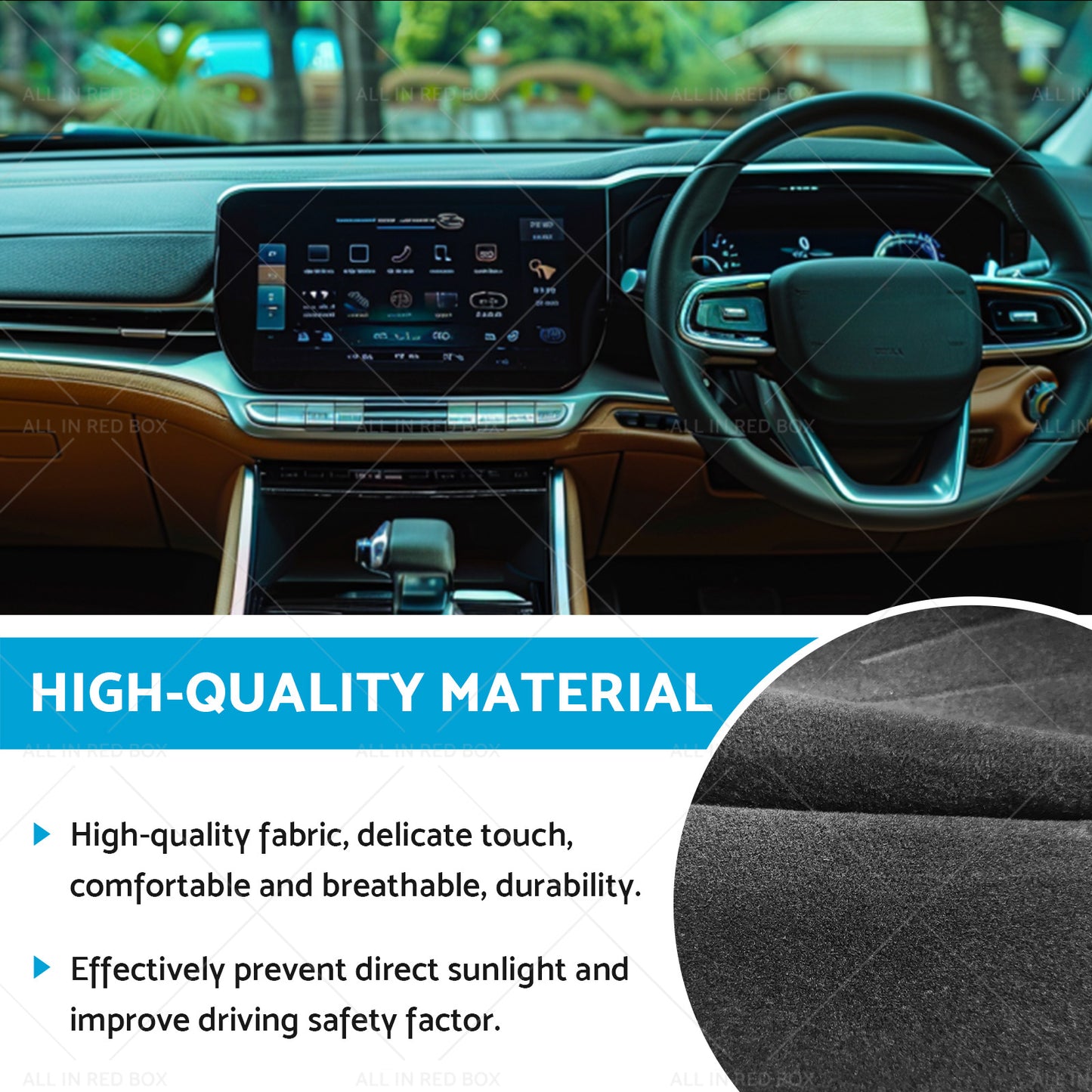 {{ Dashboard Sun Cover Dash Mat Suitable for Haval H6 LUX 7 or 2016-2020 Black }} - Buy Car Parts Online at {{ Kaka Auto Parts }}.