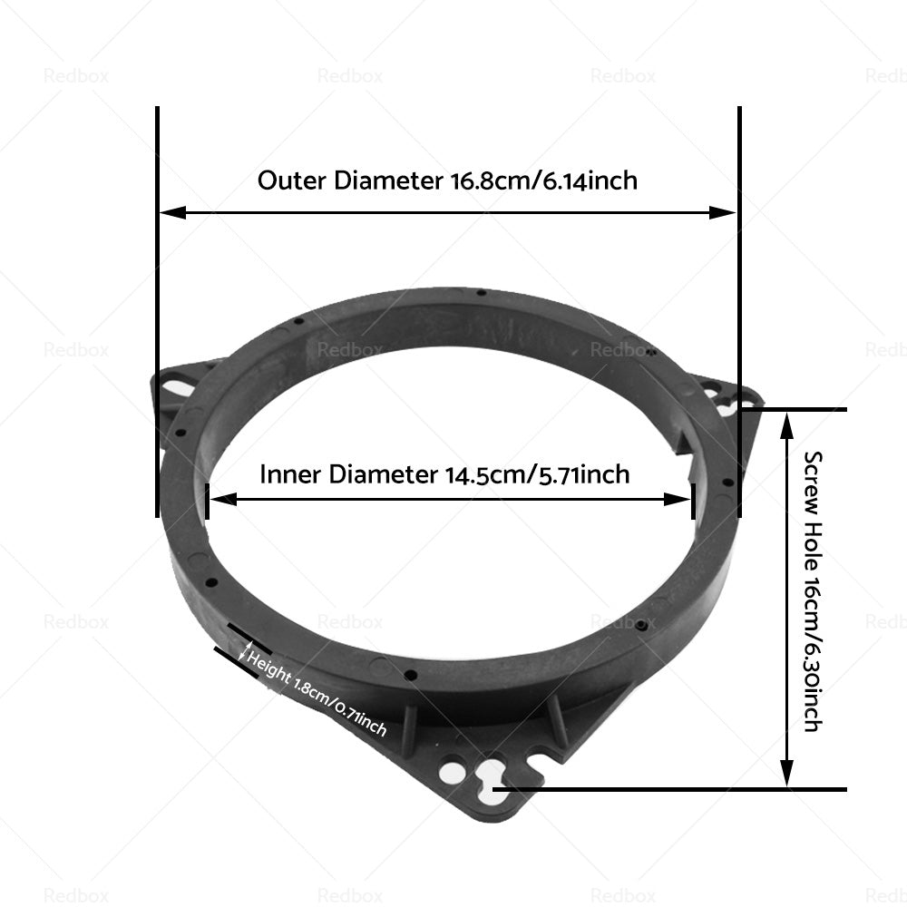 2PCS 6. 5 inch Car Speaker Spacer Suitable FOR TOYOTA HILUX BLADE FORTUNER RAV4 LEXUS