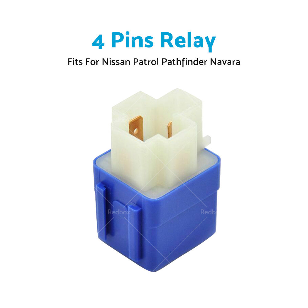 Car Relay 4Pin Fit For Nissan Patrol GQ Y60 GU Y61 Pathfinder R50 Navara D22 D40