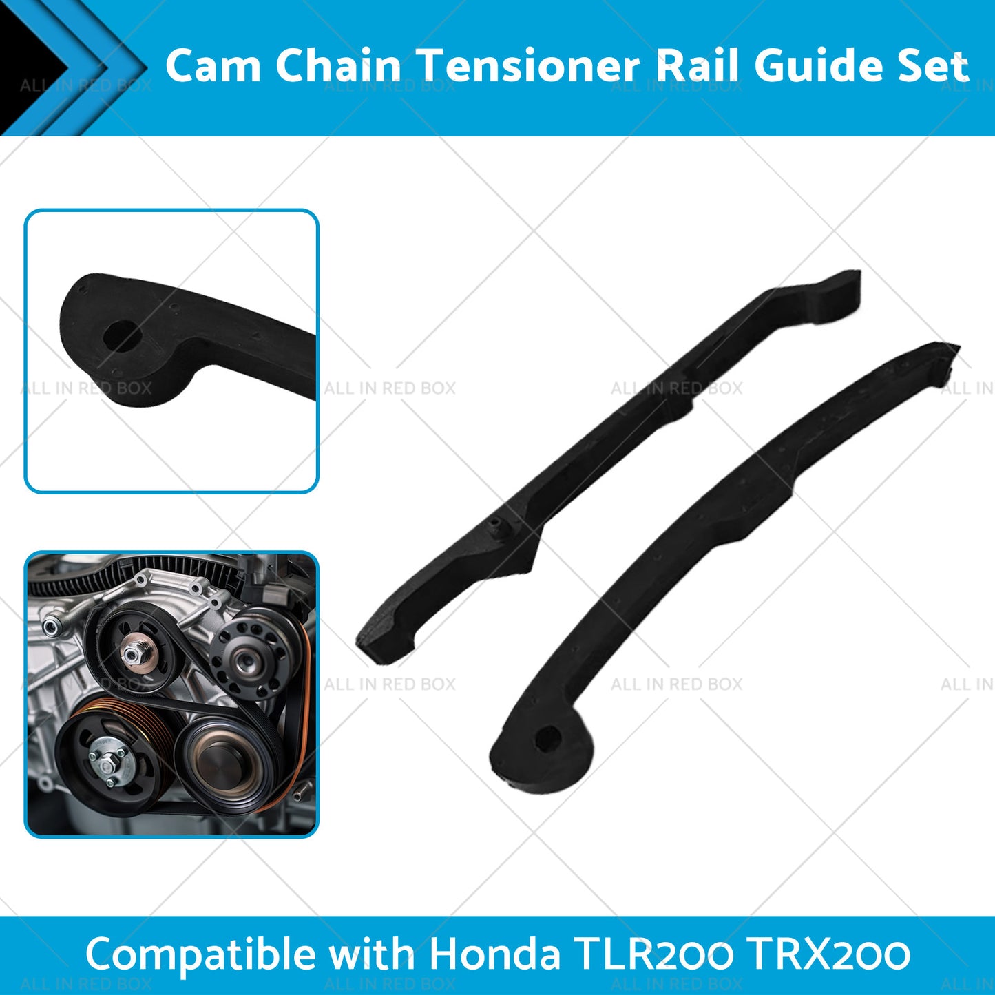 {{ Cam Chain Tensioner Rail Guide Set Suitable for Honda XR200R XR200 TLR200 TRX200 }} - Buy Car Parts Online at {{ Kaka Auto Parts }}.