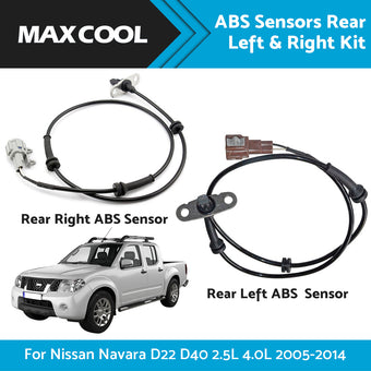compare product 2 x ABS Sensors Rear Left and Right for Nissan Navara D22 D40 2005-2014 2. 5L 4. 0L