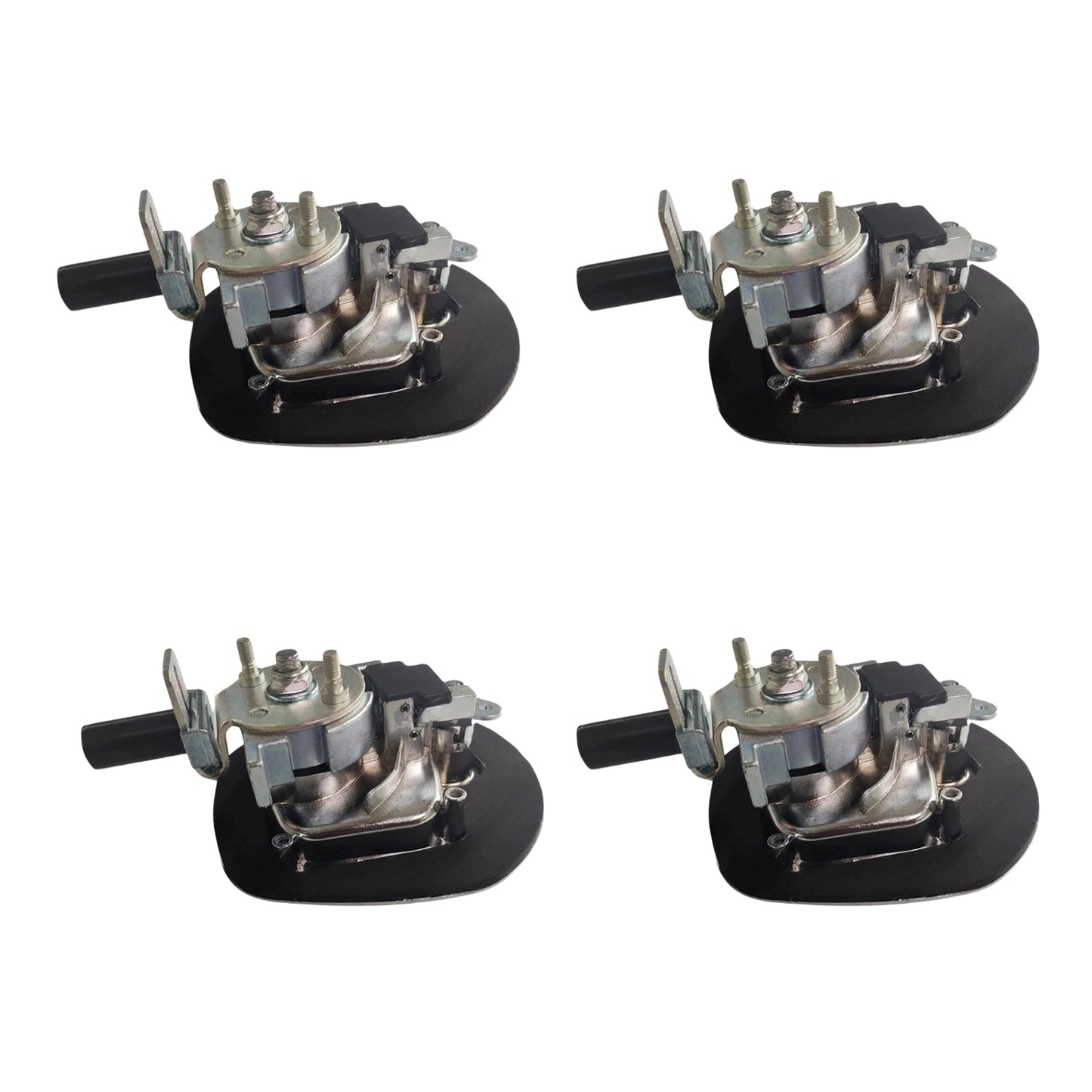 4 Set Chrome Power Operated Recessed Folding Whale Tail T-Lock Handle Toolbox