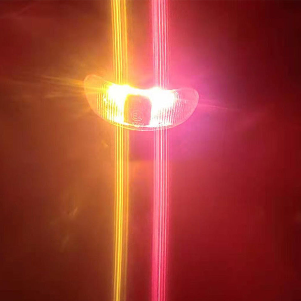 10x 2-LED Clearance Side Marker Lights Suitable For Trailer Truck 12V 24V Red & Amber