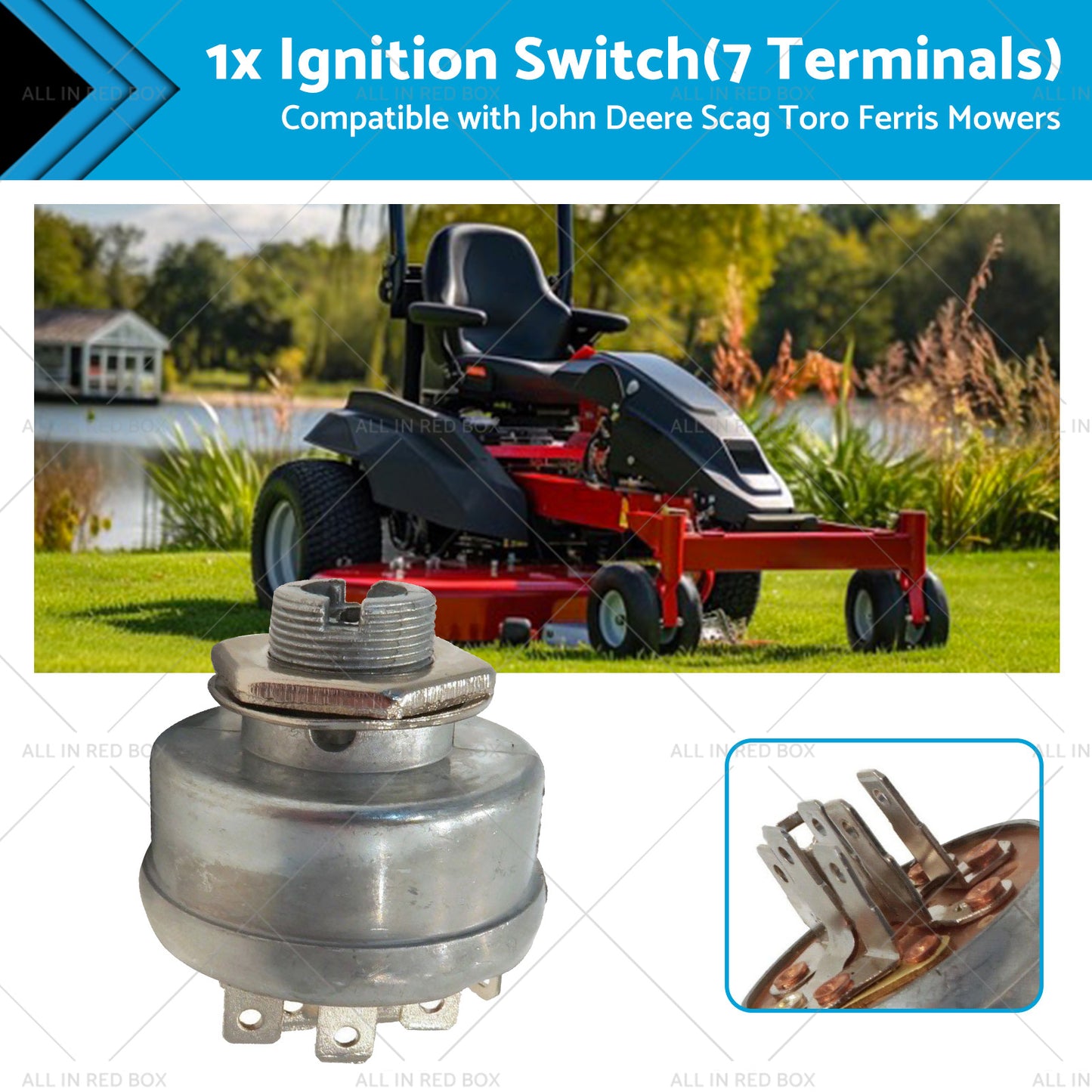 Ignition Switch Ride On Mower Suitable for Husqvarna and Murray 1994 onwards 532