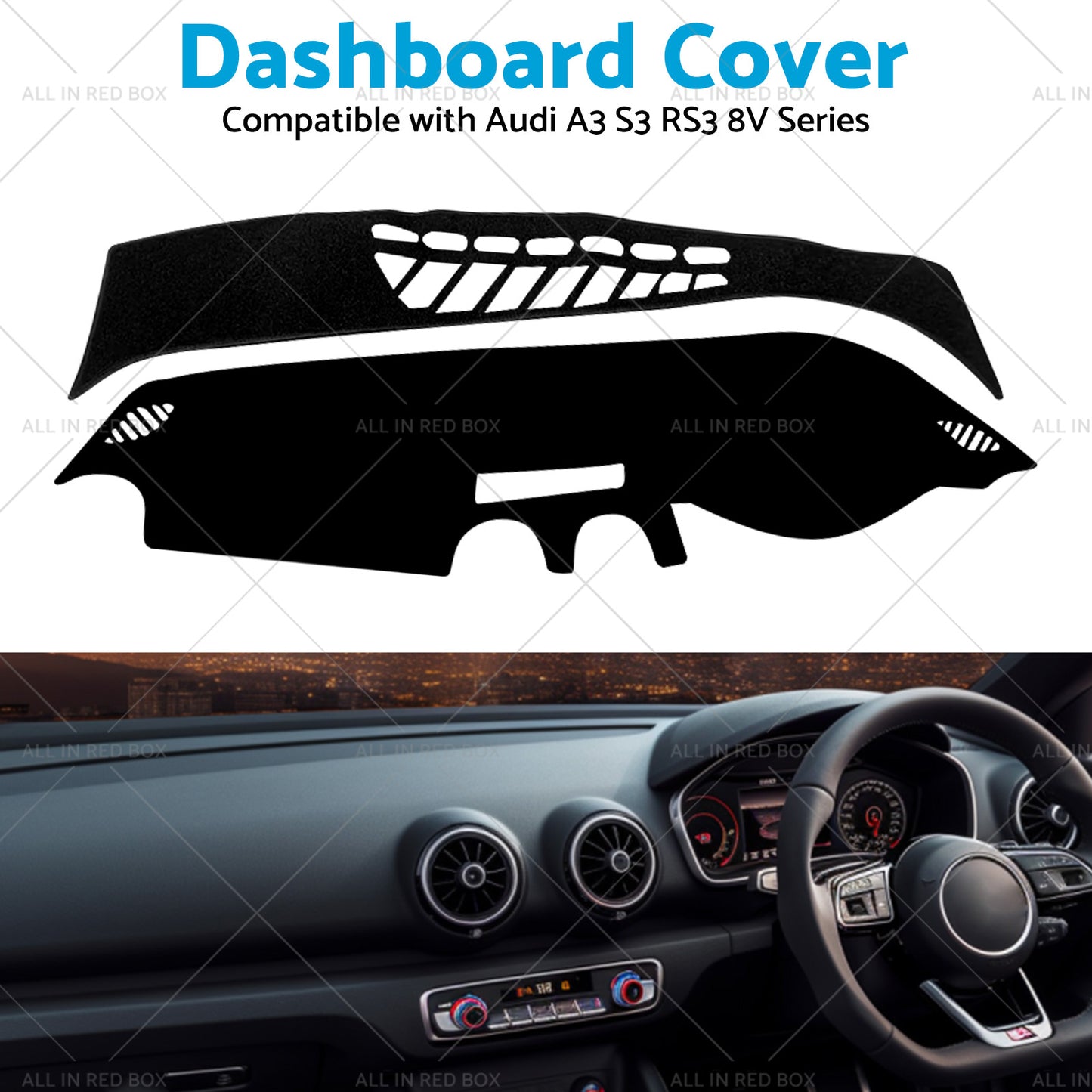{{ Dash Mat Non-Slip Suitablefor Audi A3 S3 RS3 8V Series 2013-2018 Dashboard Cover }} - Buy Car Parts Online at {{ Kaka Auto Parts }}.