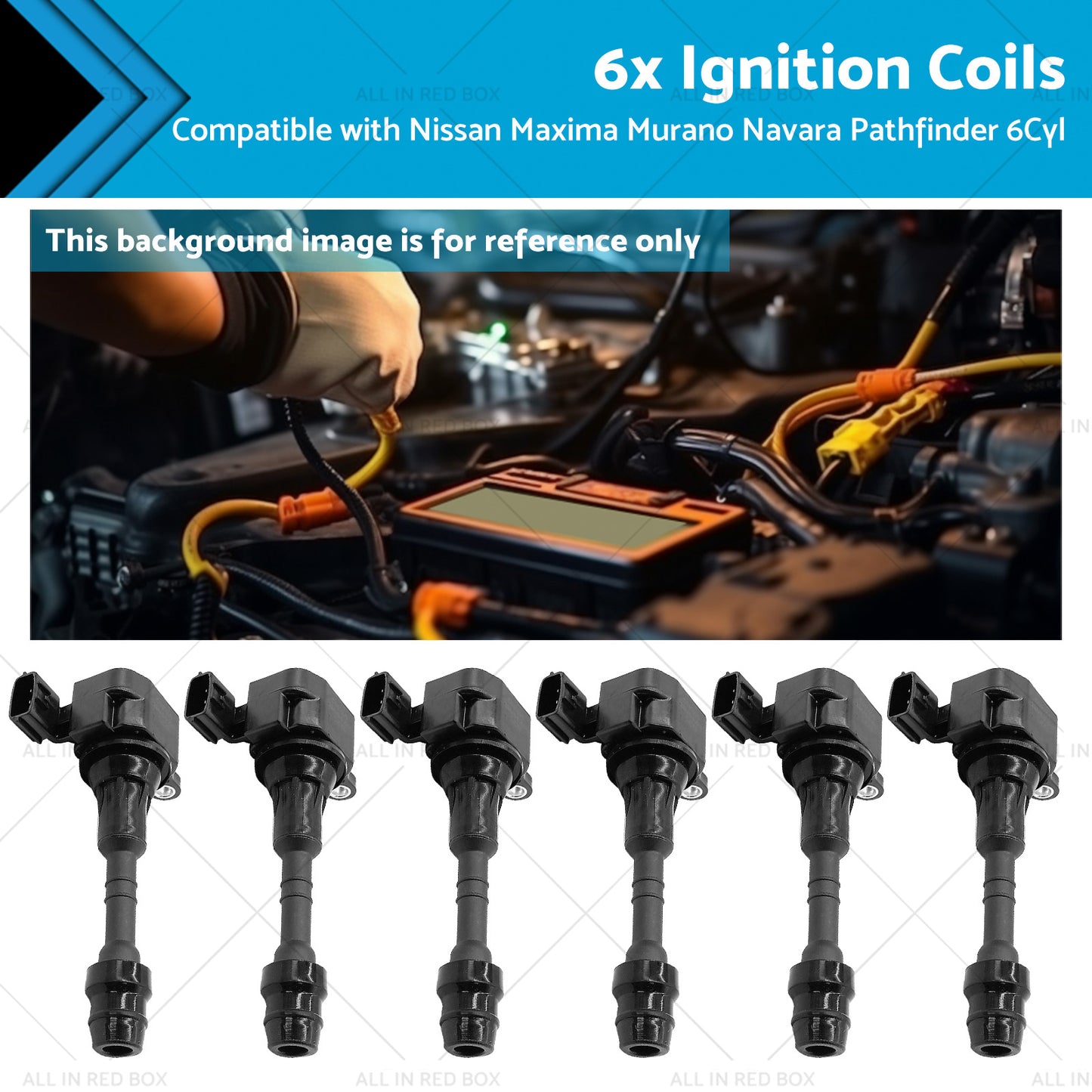 {{ Ignition Coils Suitable for Nissan Navara Pathfinder Maxima Murano 6Cyl 3. 5 4. 0L }} - Buy Car Parts Online at {{ Kaka Auto Parts }}.