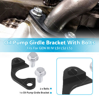 compare product LS Billet Oil Pump Pickup Tube Girdle Brace Hold Down For GEN III IV LS1 LS2 LS3