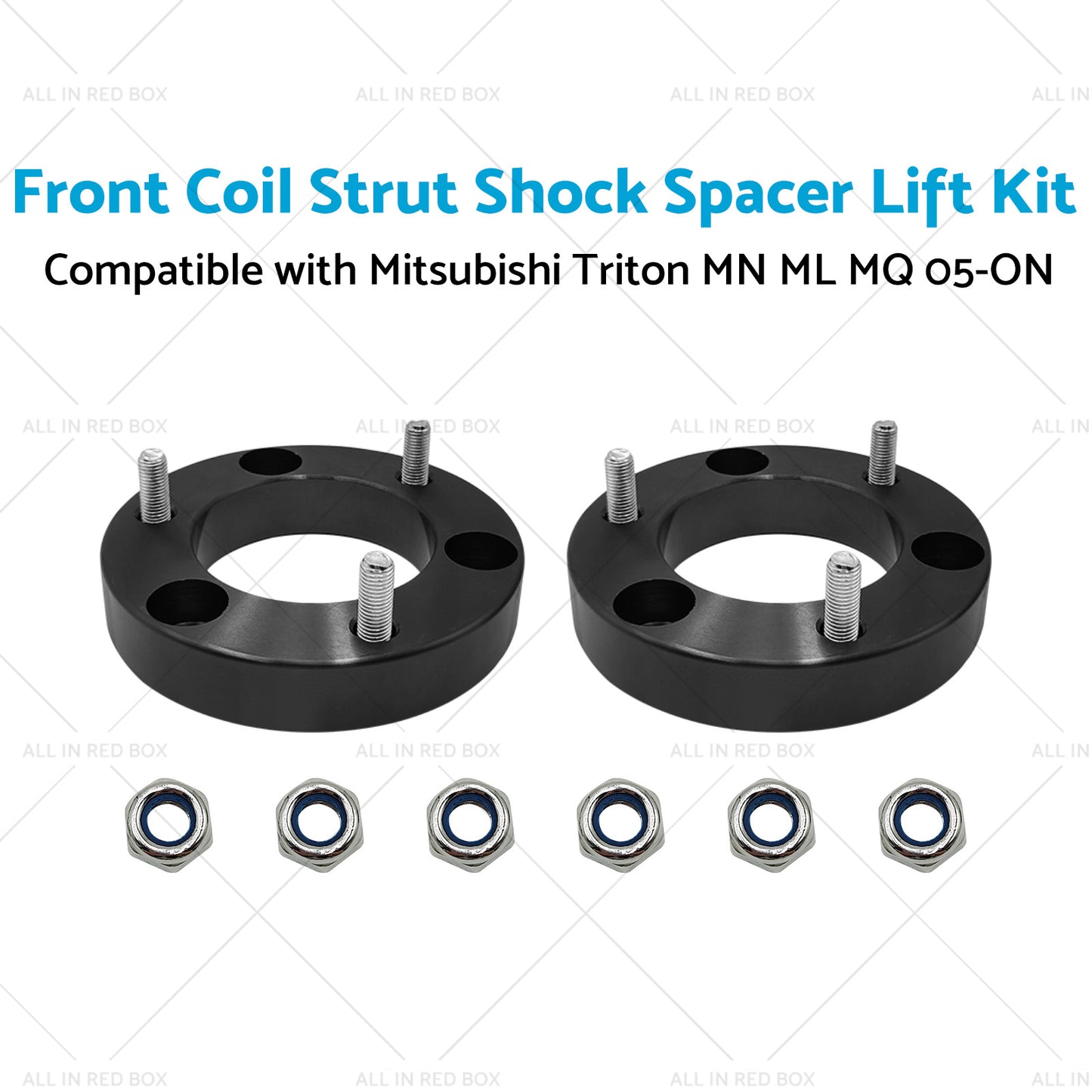 25mm Front Coil Spacer Kit Suitable For Mitsubishi Triton MN ML MQ 2005-ON