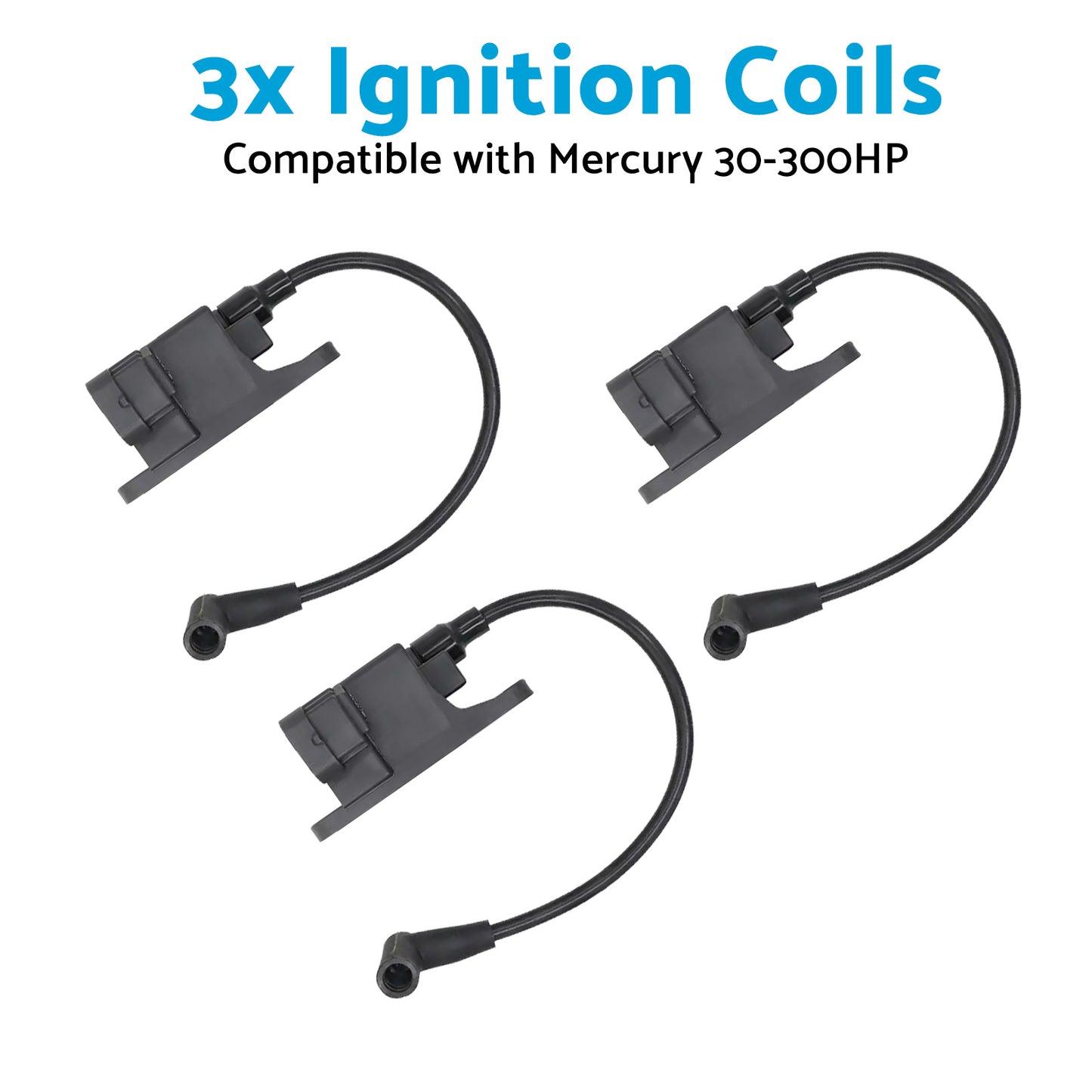 {{ 827509A10 114-7509 3x Ignition Coils Suitablefor Mercury 30-300HP Outboard Motor }} - Buy Car Parts Online at {{ Kaka Auto Parts }}.