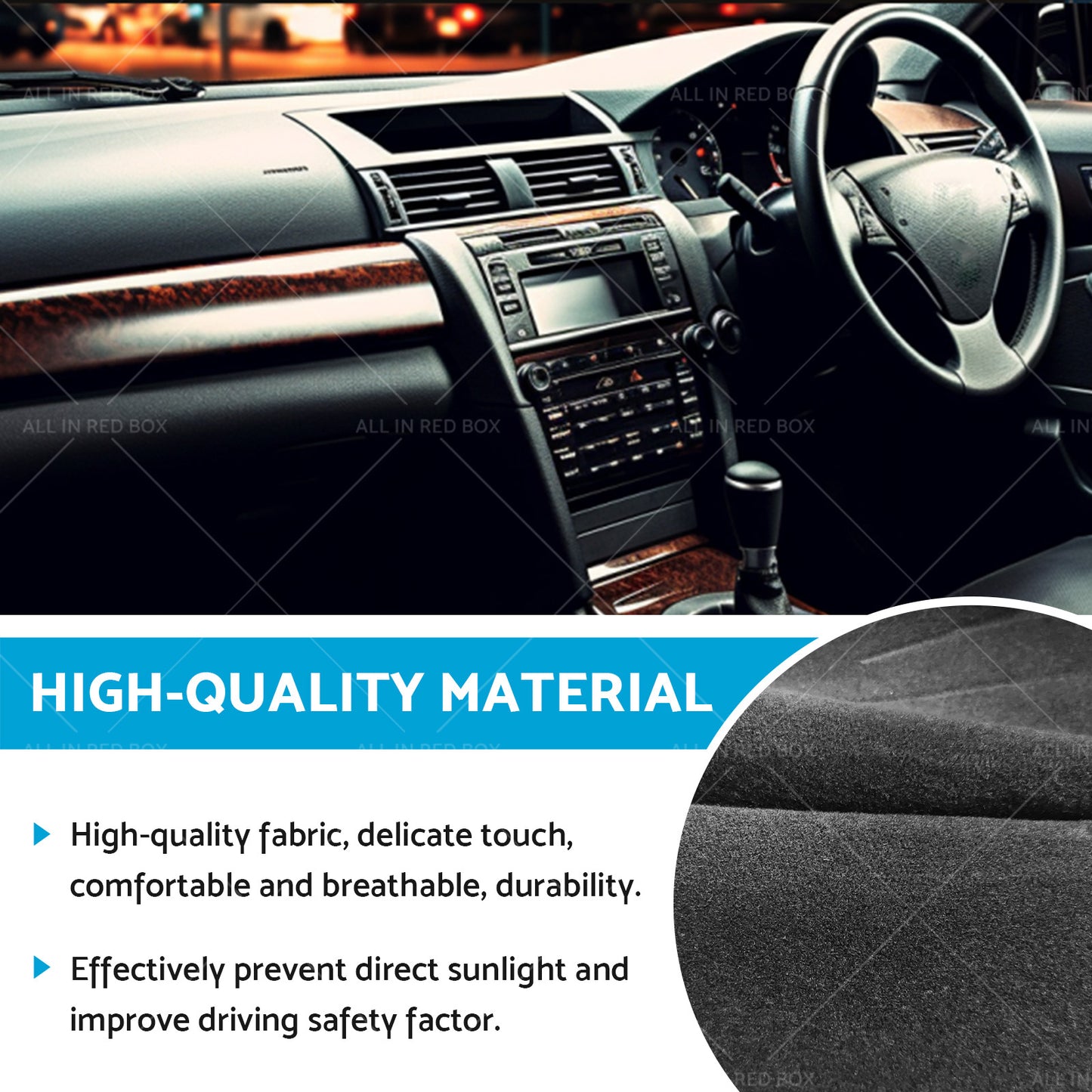 {{ Dash Mat Cover Suitable for Honda Accord Euro CL9 No Sat Nav 03-08 }} - Buy Car Parts Online at {{ Kaka Auto Parts }}.
