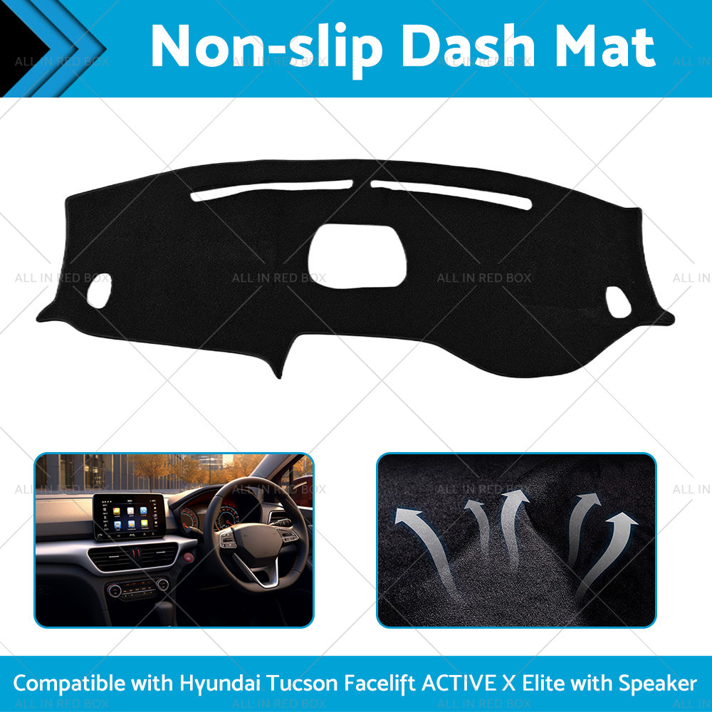 {{ Non-Slip Dash Mat Suitable For Hyundai Tucson TL Active X Elite w Speaker 18-21 }} - Buy Car Parts Online at {{ Kaka Auto Parts }}.