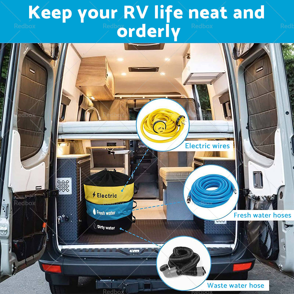 {{ Storage Bag Caravan Camping RV Cable Organizer Water Hose Electrical Cords }} - Buy Car Parts Online at {{ Kaka Auto Parts }}.