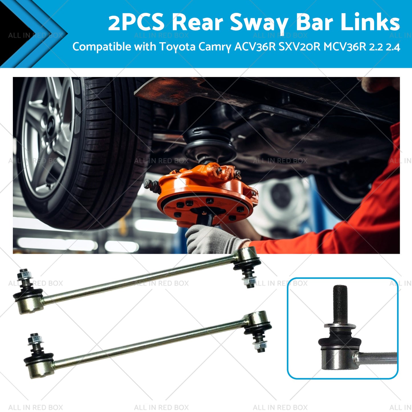 {{ 2PCS Rear Sway Bar Links Suitable for Toyota Camry ACV36R SXV20R MCV36R 2.2 2.4 }} - Buy Car Parts Online at {{ Kaka Auto Parts }}.