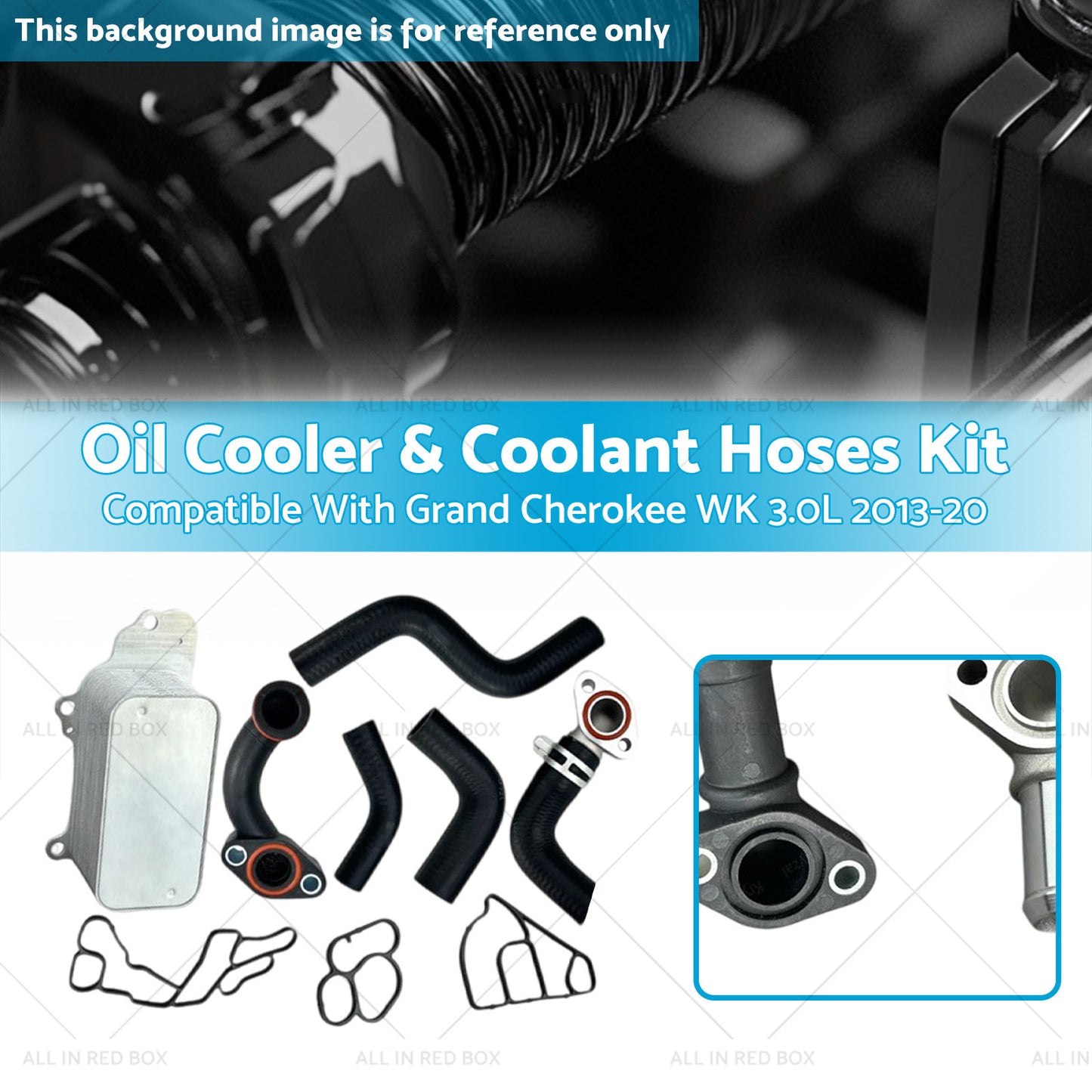 {{ Oil Cooler & Coolant Hose Set Suitable For Jeep Grand Cherokee 3.0L Eco Diesel }} - Buy Car Parts Online at {{ Kaka Auto Parts }}.