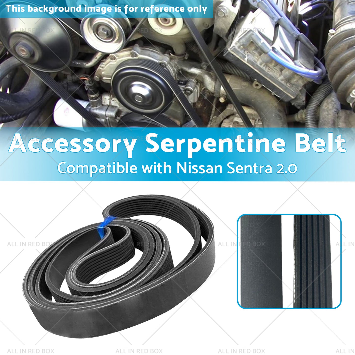 {{ 11720-ET00A Accessory Serpentine Belt Suitable for Nissan Sentra 2. 0 07-12 }} - Buy Car Parts Online at {{ Kaka Auto Parts }}.