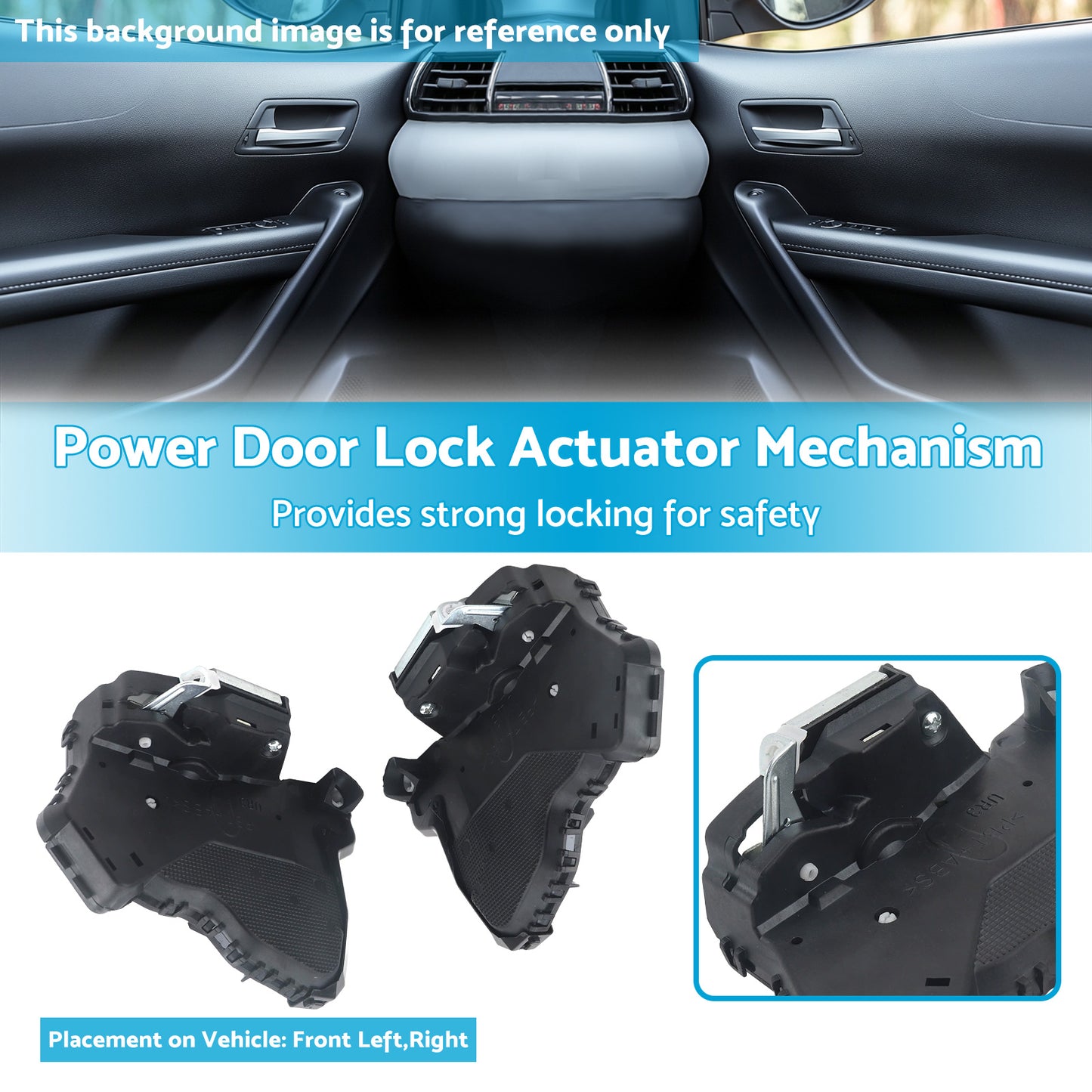 {{ Front LH+RH Power Door Lock Mechanism Assy Suitable For Toyota Hilux KUN26 GGN25 }} - Buy Car Parts Online at {{ Kaka Auto Parts }}.