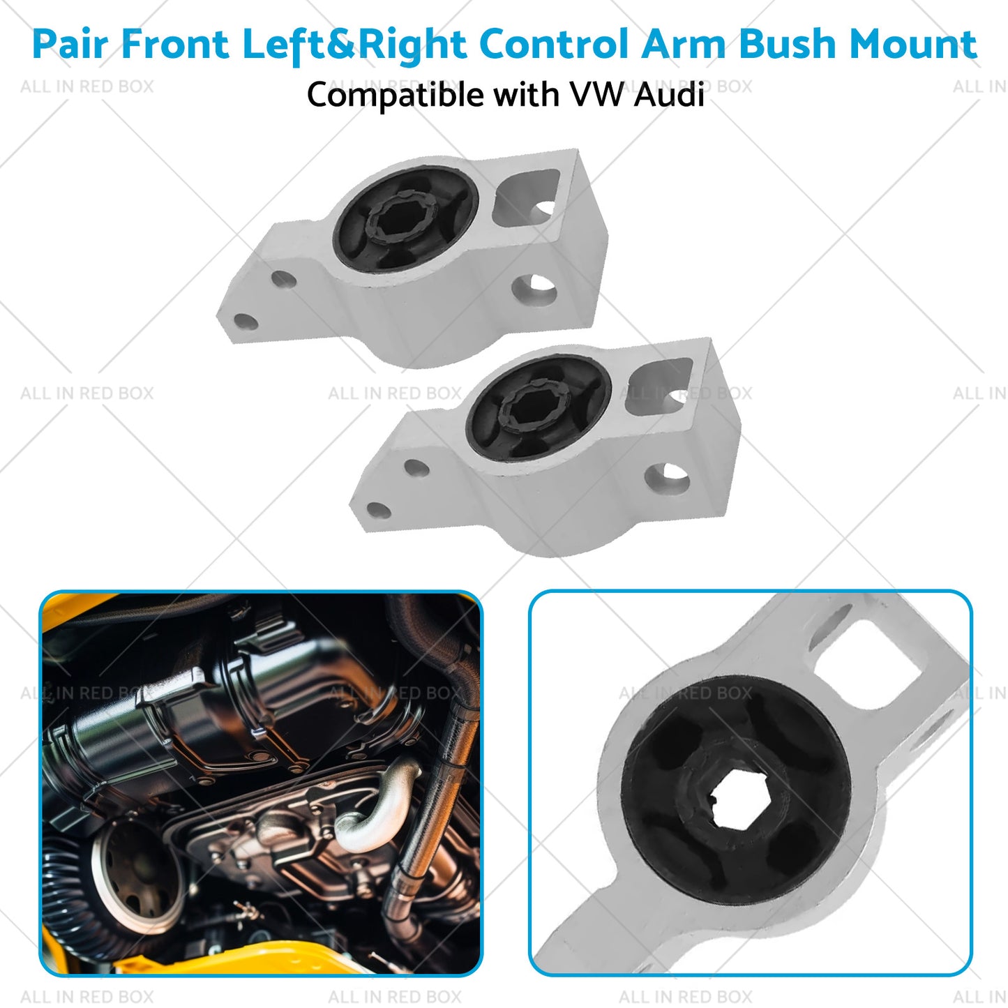 {{ Pair Front Left and Right Control Arm Bush Mount Suitable for VW CADDY GOLF Audi }} - Buy Car Parts Online at {{ Kaka Auto Parts }}.
