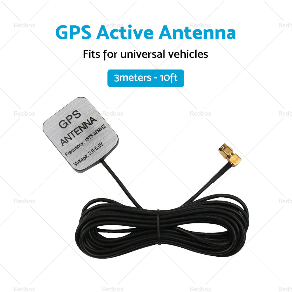 GPS Antenna SMA Plug Active Aerial Extension Cable for Car DVD Head Unit Stereos