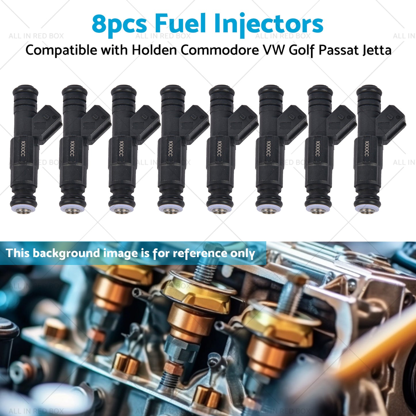 {{ 8pcs 1000cc Fuel Injectors Suitable for LS1 HSV Gen 3 XR8 Commodore VN to VY V6 }} - Buy Car Parts Online at {{ Kaka Auto Parts }}.