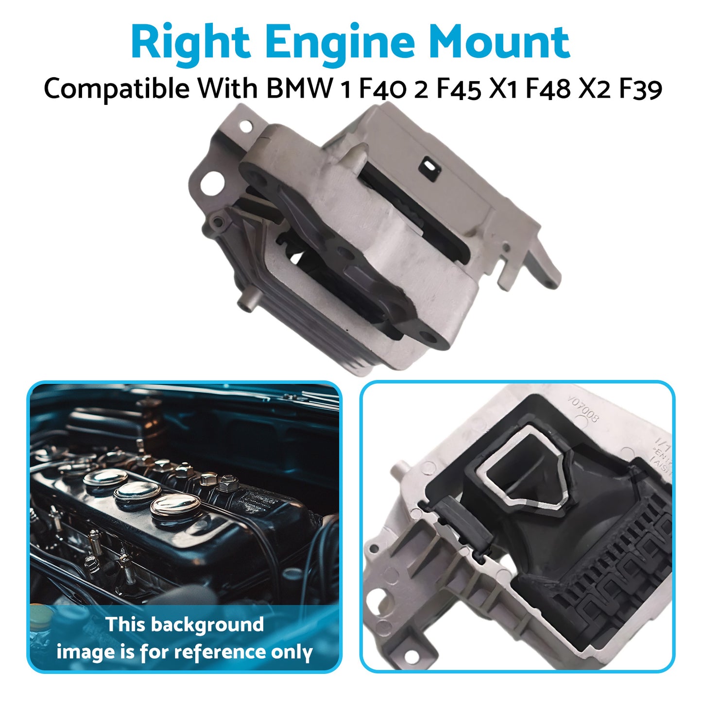 Engine Mount Right Suitable For BMW 1 F40 2 F45 F46 X1 F48 X2 F39 MINI F55 F60