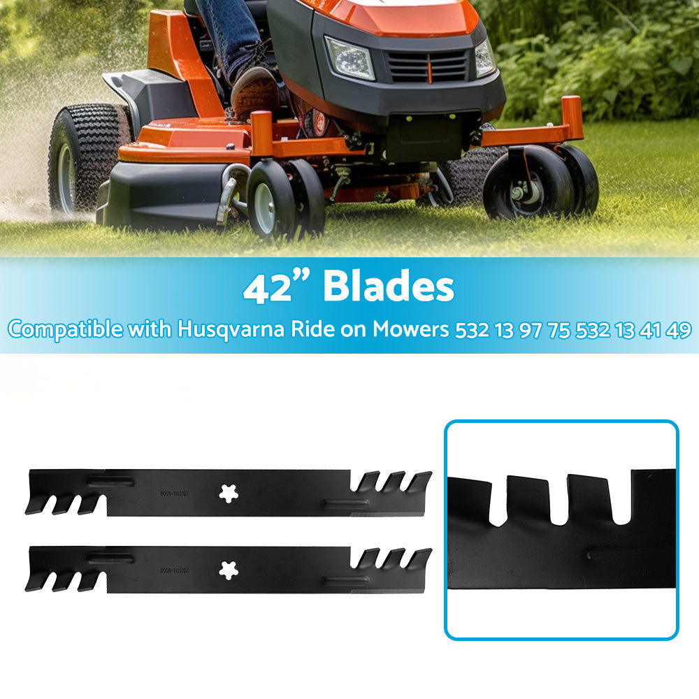 {{ 42inch Blades Suitable For Husqvarna Ride on Mowers 532 13 97 75 532 13 41 49 }} - Buy Car Parts Online at {{ Kaka Auto Parts }}.