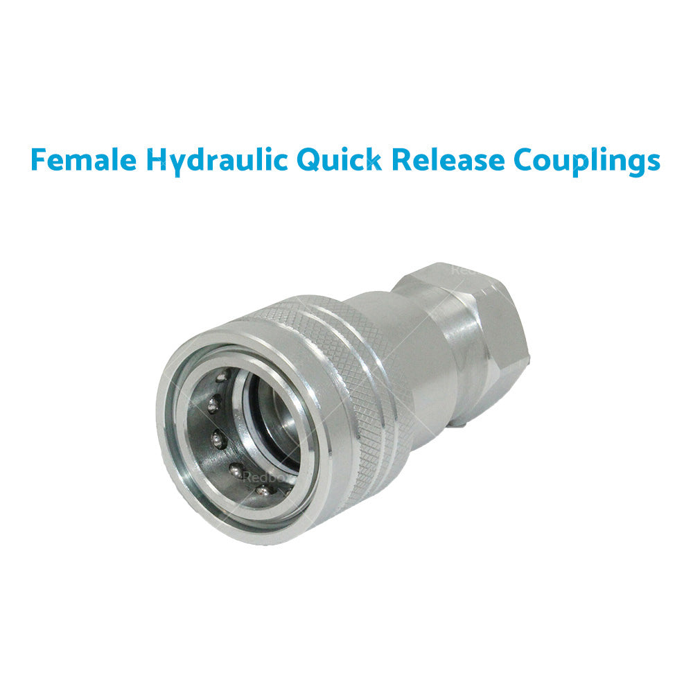 3 SETS 1 or 2 inch BSP HYDRAULIC ISO POPPET QUICK RELEASE COUPLINGS COUPLERS TRACTOR