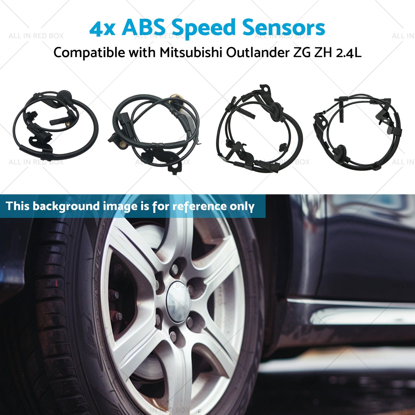 {{ 4670A576 4x ABS Speed Sensors Suitable for Mitsubishi Outlander ZG ZH 2. 4L 06-12 }} - Buy Car Parts Online at {{ Kaka Auto Parts }}.