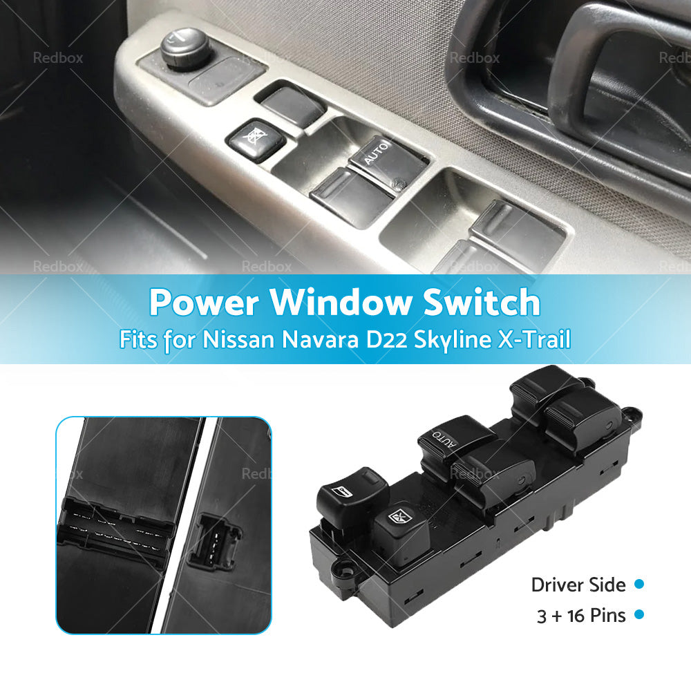 {{ Power Window Switch Suitable For Nissan Navara D22 Skyline X-Trail 25401-AL500 }} - Buy Car Parts Online at {{ Kaka Auto Parts }}.