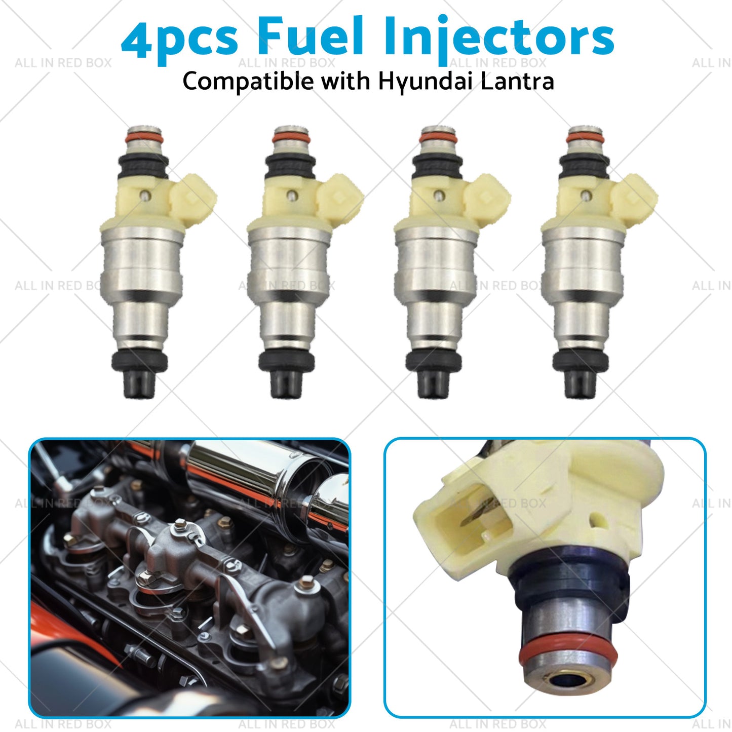 {{ 4pcs Fuel Injector Suitable For Hyundai Lantra J1 1. 6L G4CR NEW }} - Buy Car Parts Online at {{ Kaka Auto Parts }}.