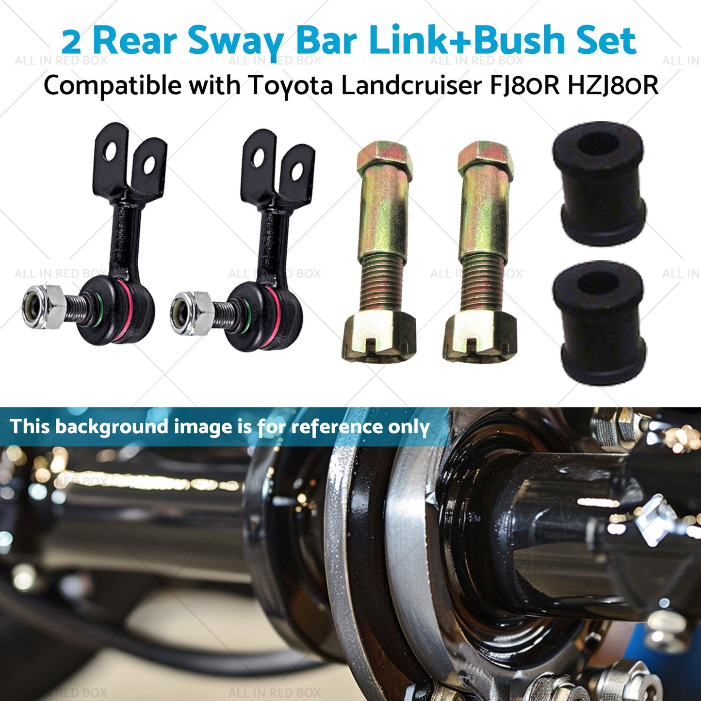 2 Set Rear Sway Bar LinkBush Suitable for 92-19 Toyota Landcruiser FJ80R HZJ80R