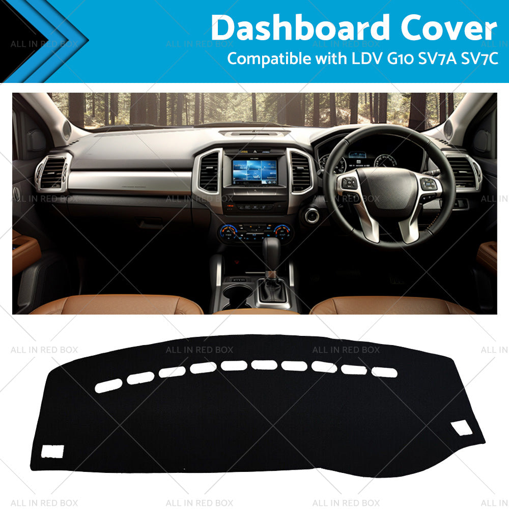 Non-Slip Dash Mat Suitable For LDV G10 SV7A SV7C Suits All models 15-23 Black AU