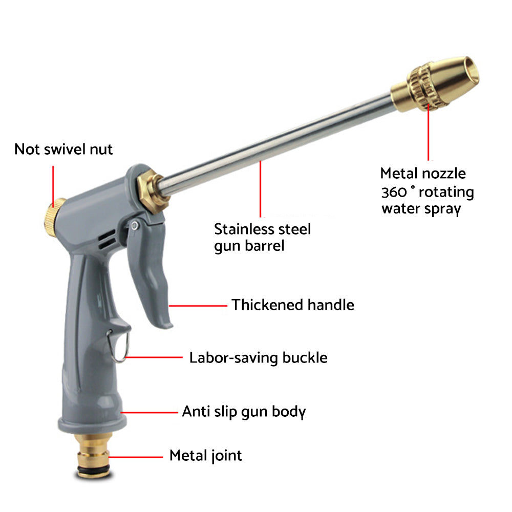 {{ High Pressure Water Hose Nozzle Long Spray Nozzle Garden Hose Garden Car Wash }} - Buy Car Parts Online at {{ Kaka Auto Parts }}.