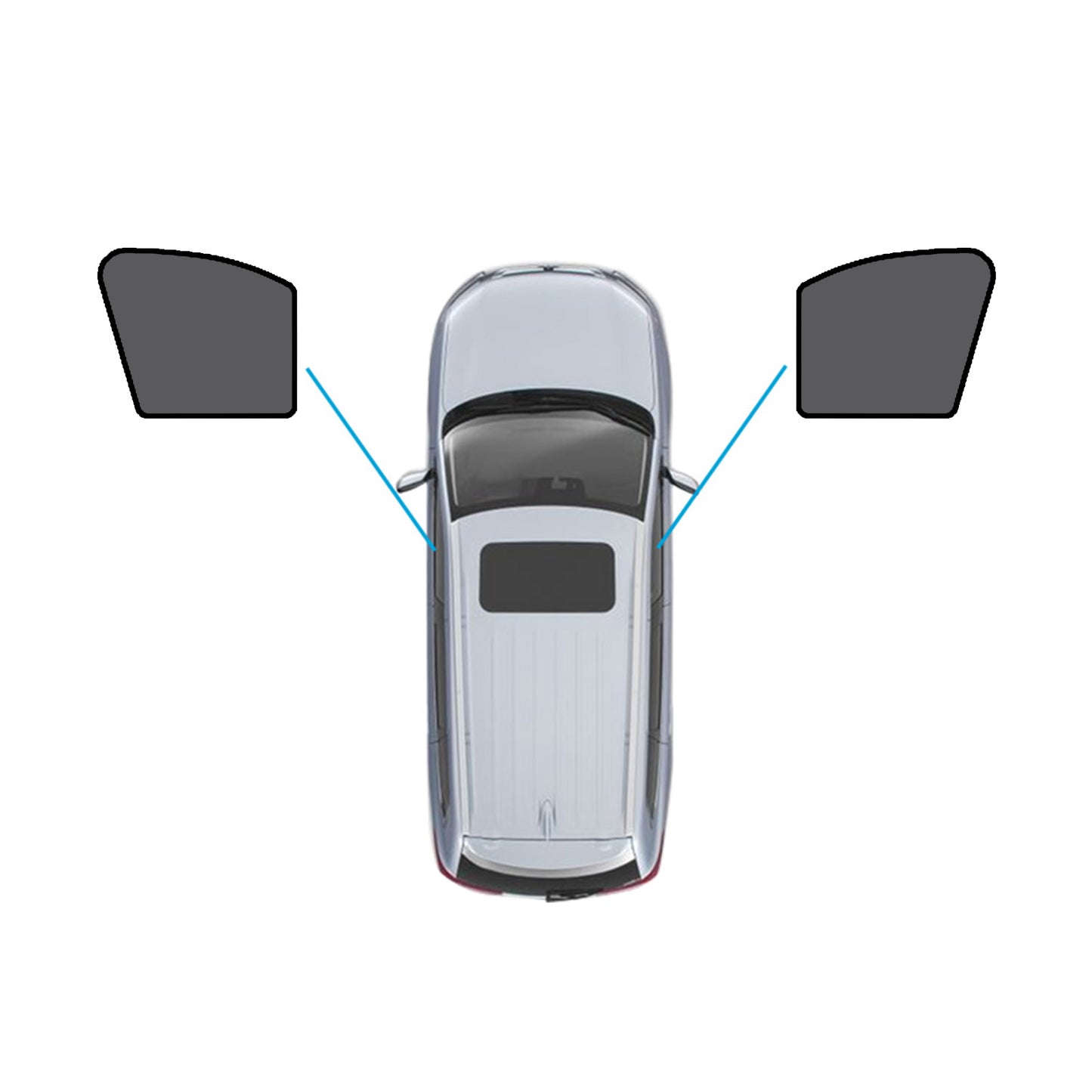 Magnetic Mesh Sun Blind Shades Suitable for Volvo XC90 2015-Current On Front/Rear