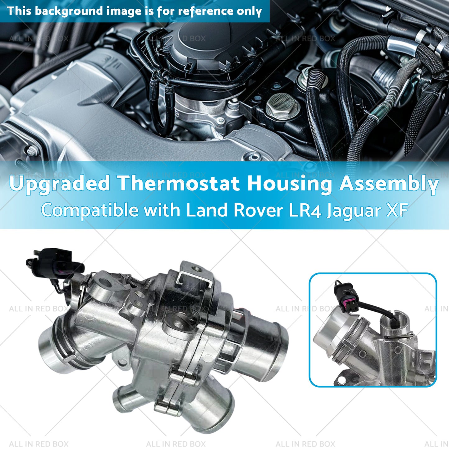 {{ Upgraded Thermostat Housing Assembly Suitable for Land Rover LR4 Jaguar XF 3. 0L }} - Buy Car Parts Online at {{ Kaka Auto Parts }}.