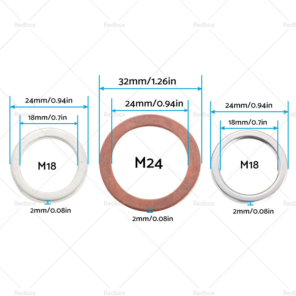 {{ Suitable for Toyota Oil Drain Plug Gasket 12157-10010 90430-24003 90430-A0003 }} - Buy Car Parts Online at {{ Kaka Auto Parts }}.