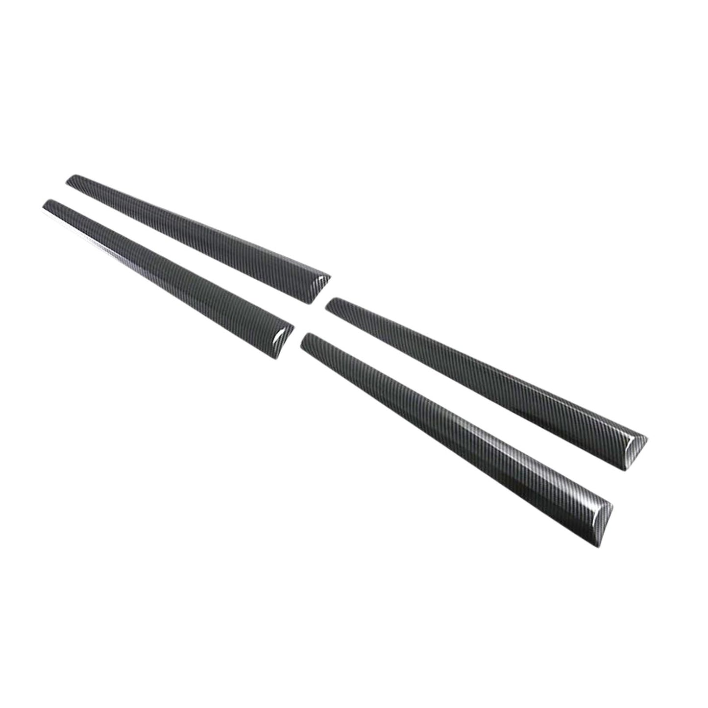 4X Carbon ABS Interior Door Panel Cover Trim Suitable For Toyota Hilux 2015-2021