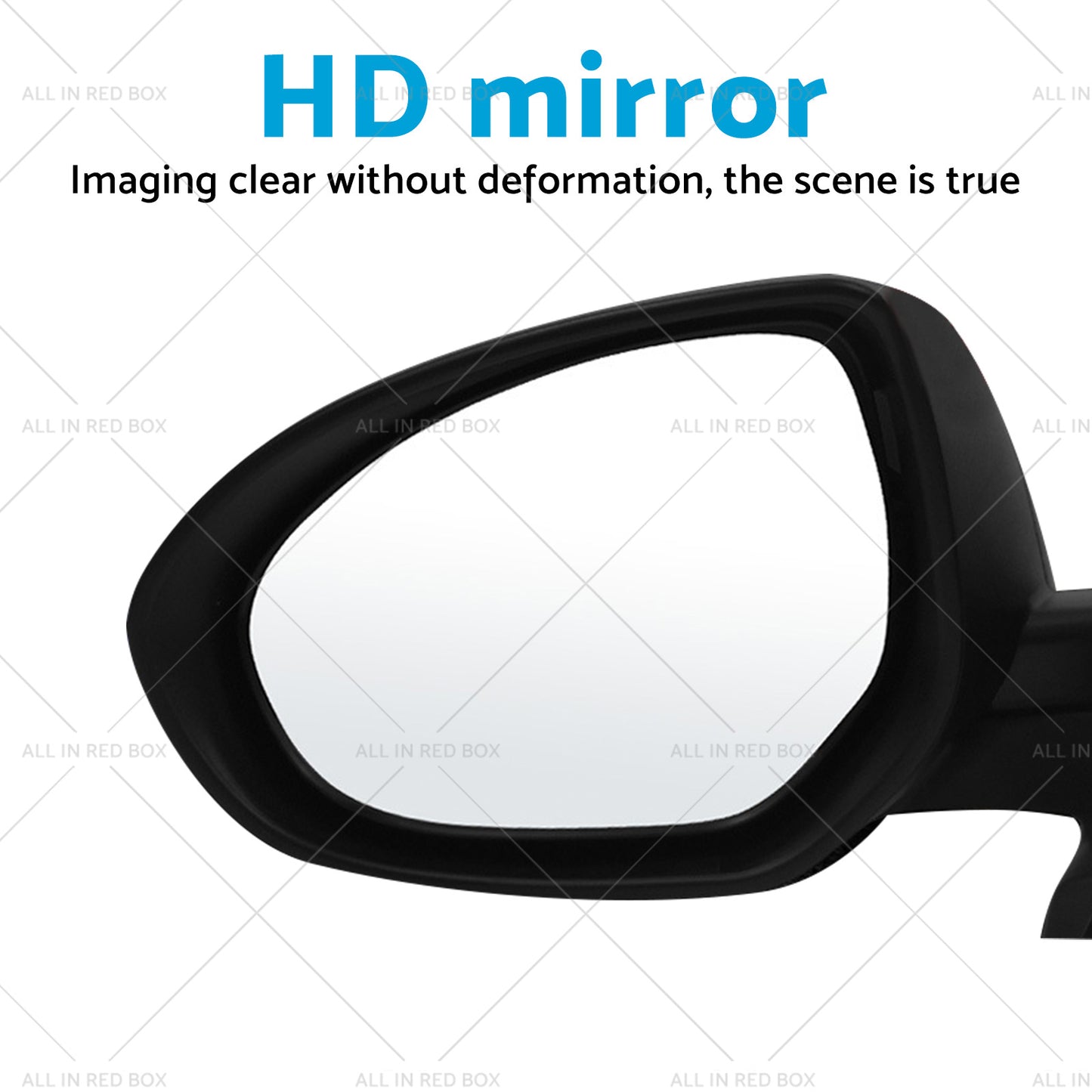 {{ Left Side Red Door Mirror Suitable for Mazda 2 DE NEO MAXX Genki 2007-2014 }} - Buy Car Parts Online at {{ Kaka Auto Parts }}.