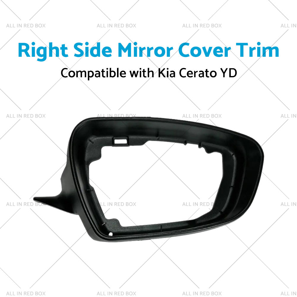 {{ Right Side Mirror Cover Trim Suitable for ?Kia Cerato YD 2013-2018 Matte Black }} - Buy Car Parts Online at {{ Kaka Auto Parts }}.