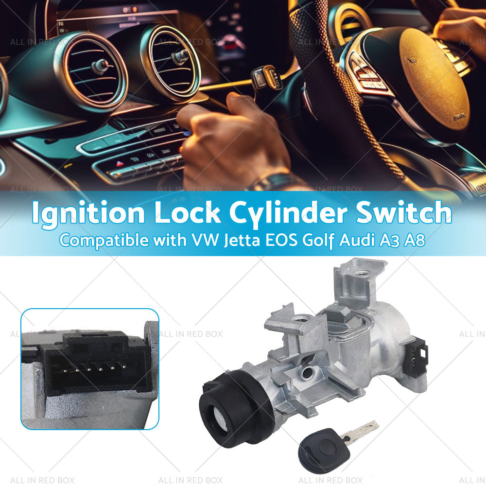 {{ Ignition Lock Cylinder Switch and Housing Assemby w Key Suitable for VW Audi A3 }} - Buy Car Parts Online at {{ Kaka Auto Parts }}.