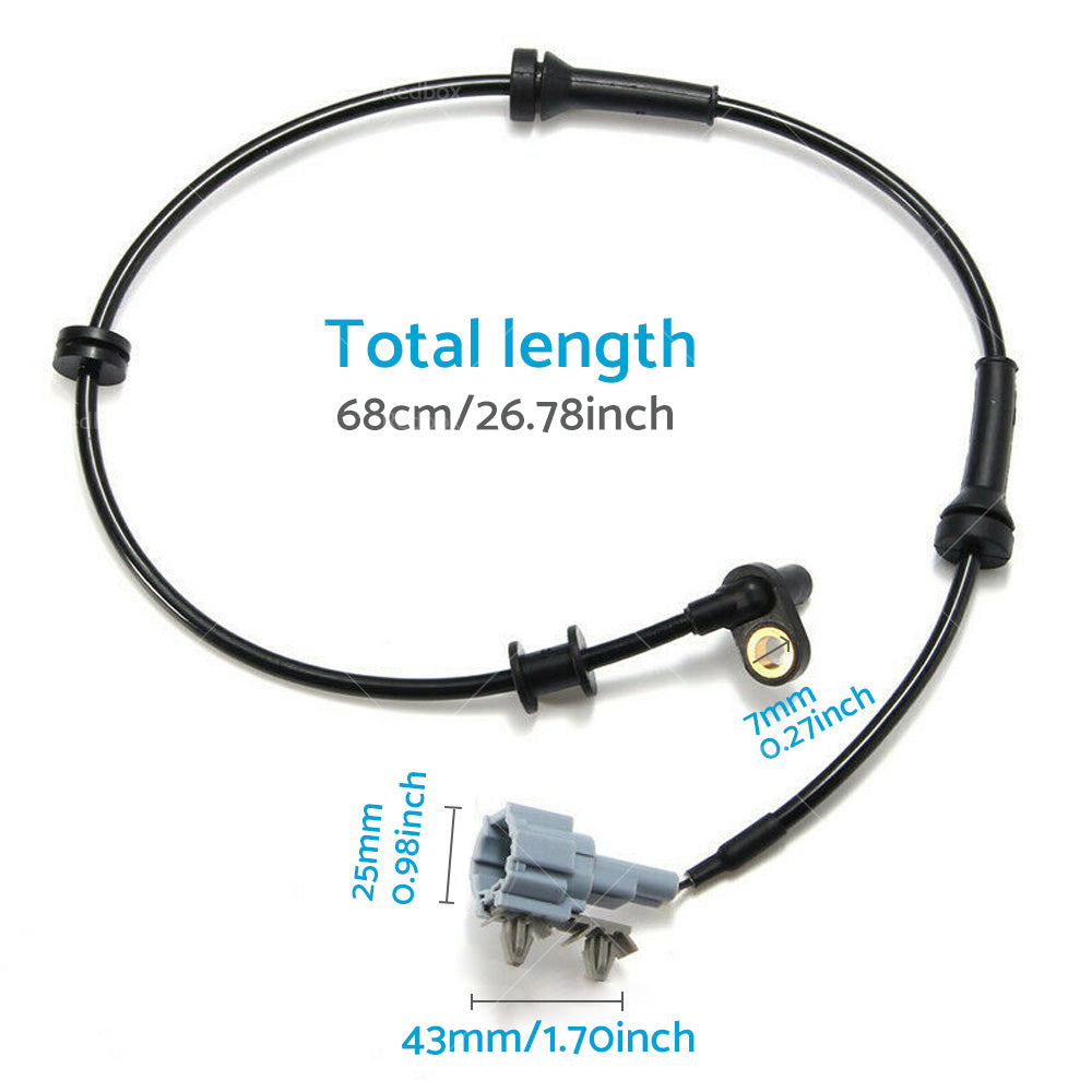 {{ 4x ABS Wheel Speed Sensor Front Rear Left Right for Nissan Navara D40 2005-2014 }} - Buy Car Parts Online at {{ Kaka Auto Parts }}.