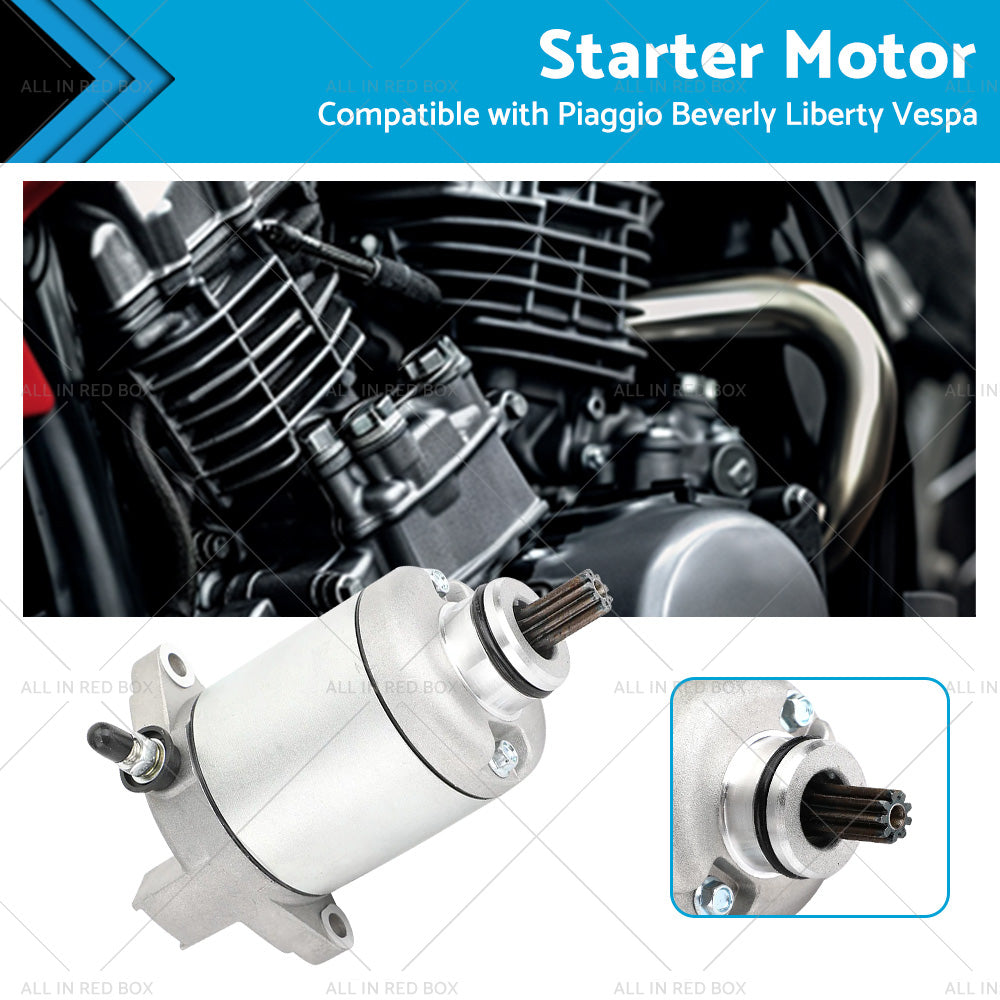 {{ Starter Suitable For Piaggio Fly 125 Vespa LX 125 Liberty 150 X8 X9 200 X-Evo }} - Buy Car Parts Online at {{ Kaka Auto Parts }}.
