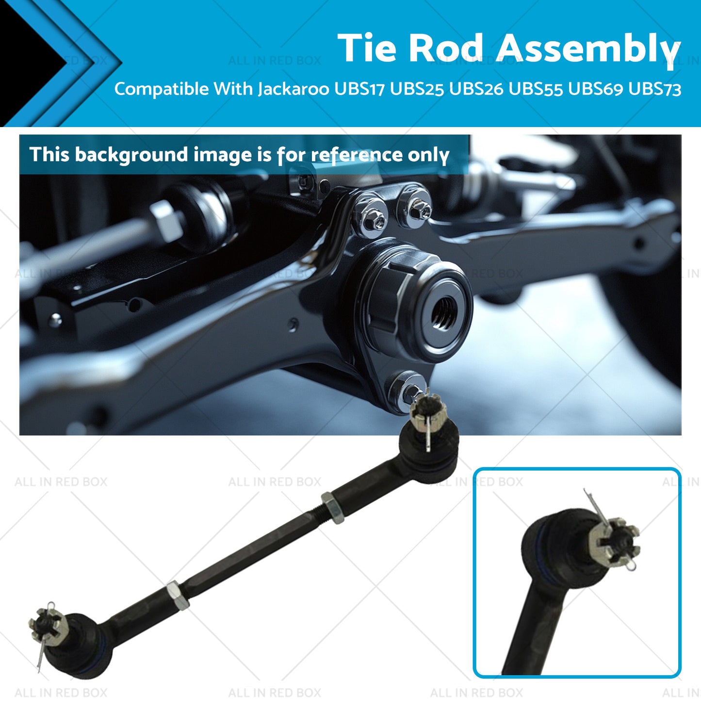 {{ Tie Rod Assembly Suitable for Jackaroo UBS17 UBS25 UBS26 UBS55 UBS69 UBS73 88-04 }} - Buy Car Parts Online at {{ Kaka Auto Parts }}.
