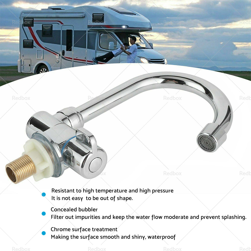 {{ For RV Motorhome Faucet Single Cold Water Tap 360 Degree Rotation 1 or 2in Mounting }} - Buy Car Parts Online at {{ Kaka Auto Parts }}.