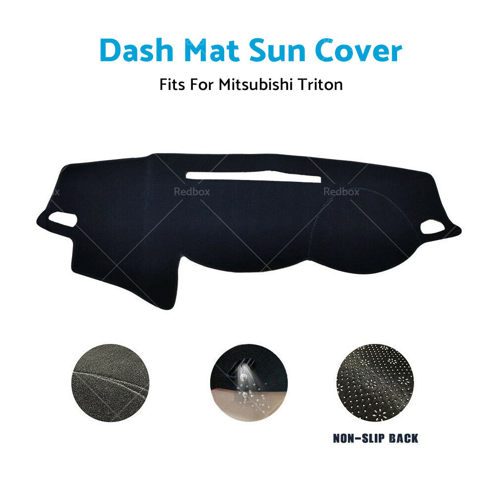 Dashboard Sun Cover Pad Dash Mat For Mitsubishi Triton MR GLX GLS GLR 2015-2022